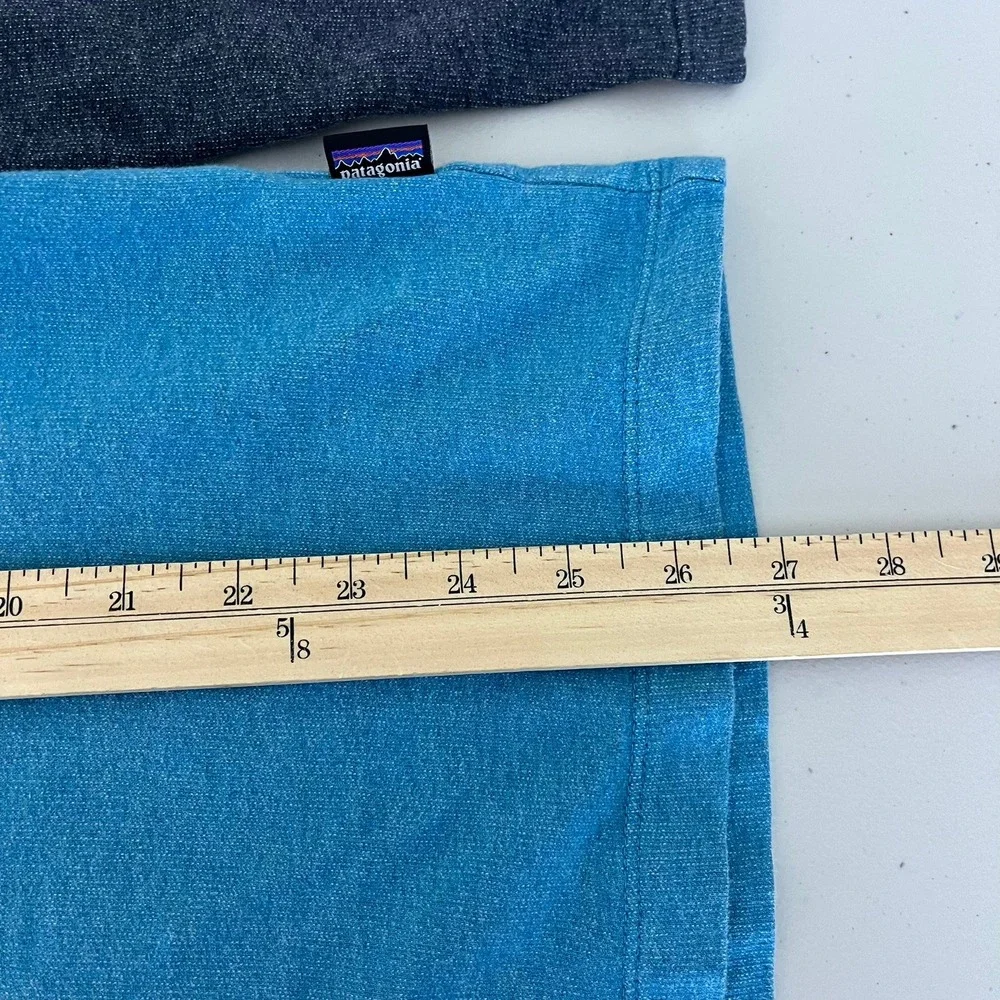 Patagonia Mens Blue Raglan Organic Cotton Fitz Roy Logo Sweatshirt STY39485 M